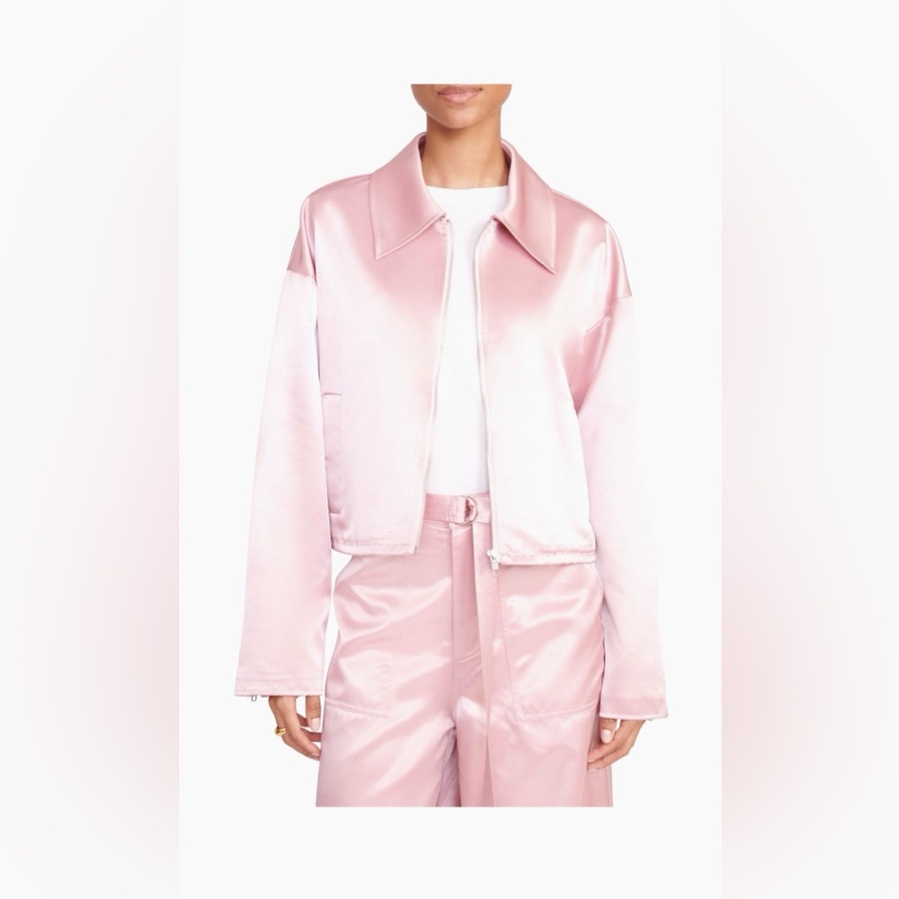 Staud Lennox Satin Jacket
Cherry Blossom, X-Large $495